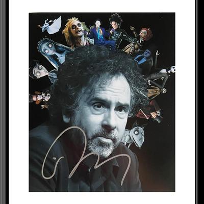 Beetlejuice Tim Burton signed photo