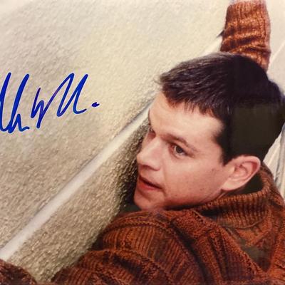 The Bourne Identity Matt Damon Signed Movie Photo