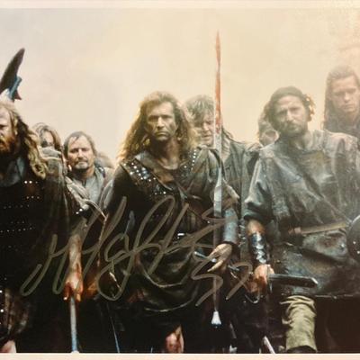 Braveheart Mel Gibson Signed Movie Photo