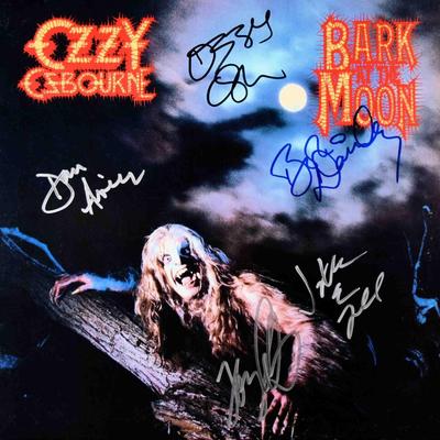  Ozzy Ozbourne signed Bark At The Moon album