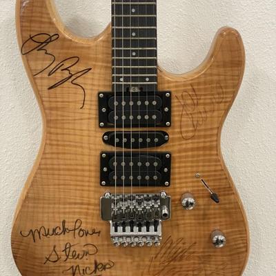 Fleetwood Mac band signed guitar 