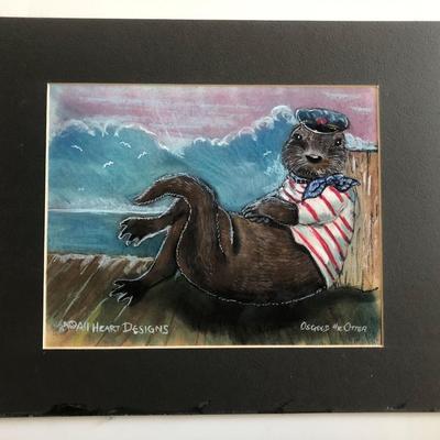 Osgood the Otter Original Art - All Heart Designs