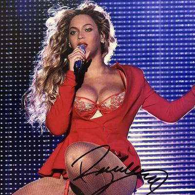 Beyonce signed photo