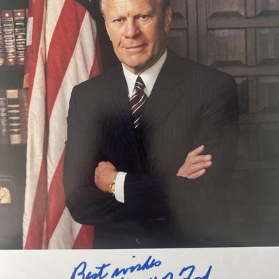 Gerald Ford signed photo