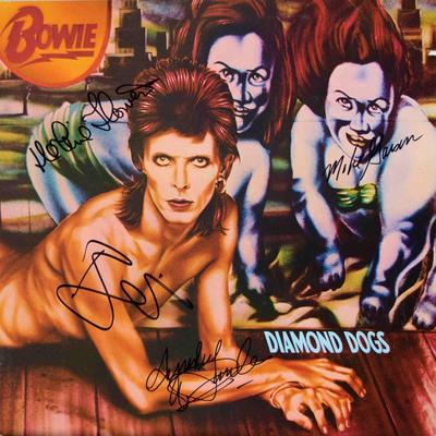David Bowie signed Diamond Dogs album