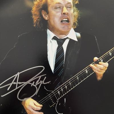 ACDC Angus Young signed photo