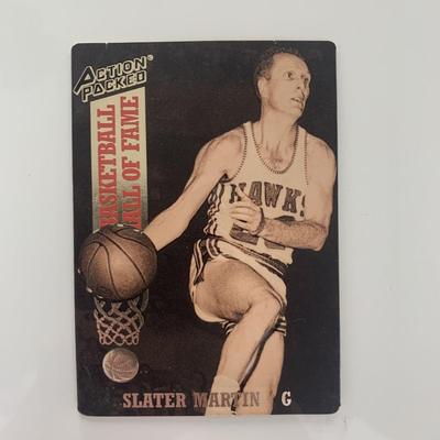 Slater Martin unsigned basketball card