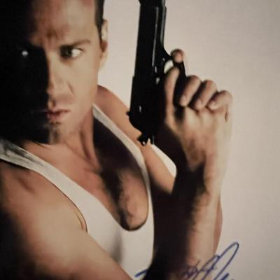 Die Hard Bruce Willis signed photo