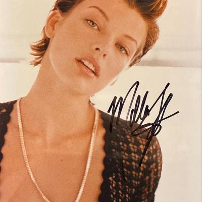 Milla Jovovich Signed Photo