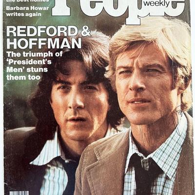 Robert Redford signed People Magazine cover