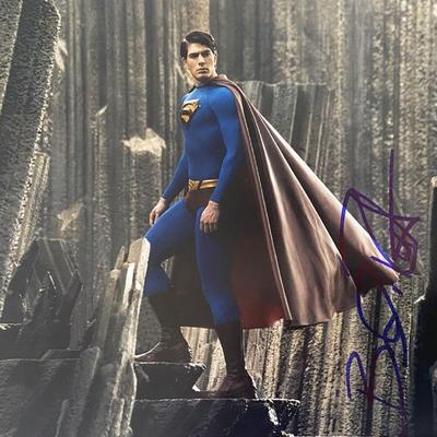 Superman Returns Brandon Routh signed movie photo