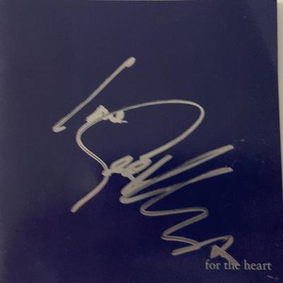 George Michael For the Heart signed CD Cover