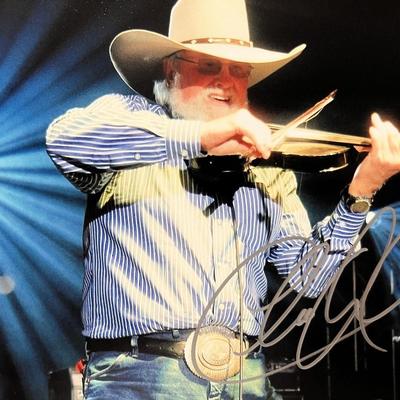 Charlie Daniels signed photo