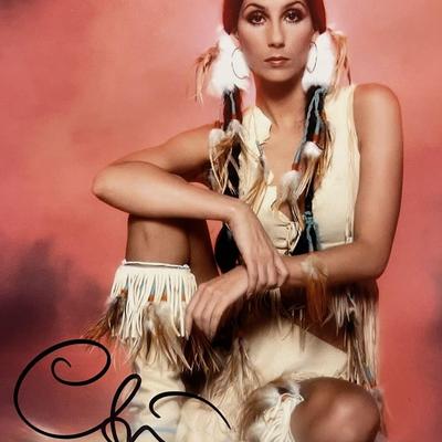 Cher signed photo
