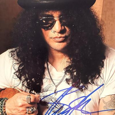 Guns N Roses Slash signed photo