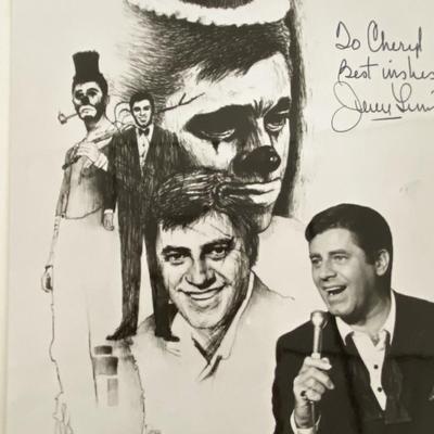 Jerry Lewis signed photo
