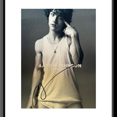 Aaron Johnson signed photo