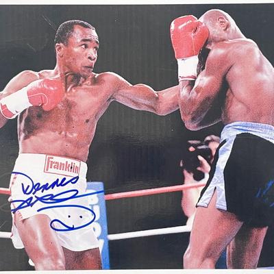 Sugar Ray Leonard signed photo