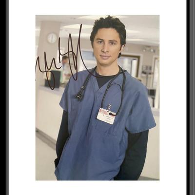 Scrubs Zach Braff signed photo