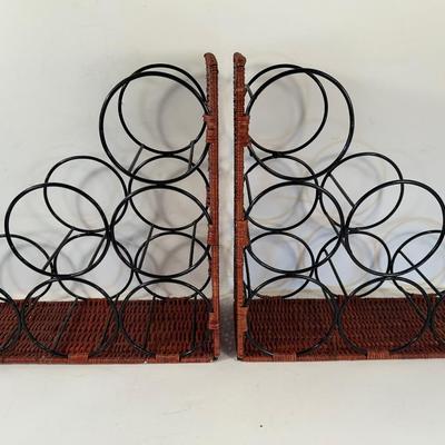 Lot 113. Wine Racks and Cheese Tray