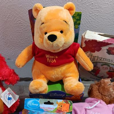 ELMO BACKPACK, SET OF POP-UP BOOKS, WINNIE THE POOH AND MORE