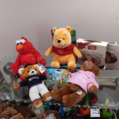 ELMO BACKPACK, SET OF POP-UP BOOKS, WINNIE THE POOH AND MORE