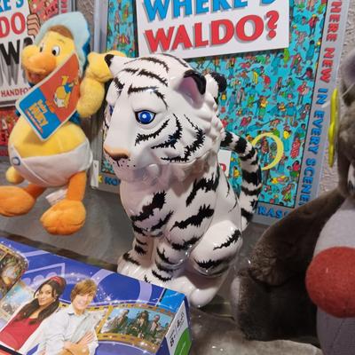 DISNEY MONOPOLY, 2 "WHERE'S WALDO" BOOKS AND MORE