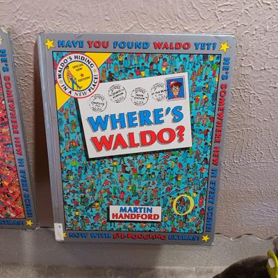 DISNEY MONOPOLY, 2 "WHERE'S WALDO" BOOKS AND MORE
