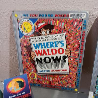 DISNEY MONOPOLY, 2 "WHERE'S WALDO" BOOKS AND MORE