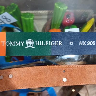 MEN'S MOLDED RUBBER TOMMY HILFIGER AND LADIES LEATHER LOONEY TUNES BELTS