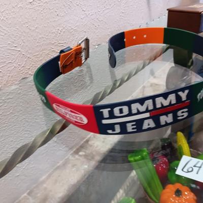 MEN'S MOLDED RUBBER TOMMY HILFIGER AND LADIES LEATHER LOONEY TUNES BELTS