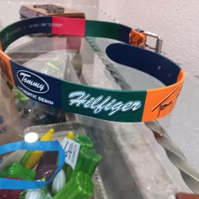 MEN'S MOLDED RUBBER TOMMY HILFIGER AND LADIES LEATHER LOONEY TUNES BELTS