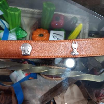 MEN'S MOLDED RUBBER TOMMY HILFIGER AND LADIES LEATHER LOONEY TUNES BELTS