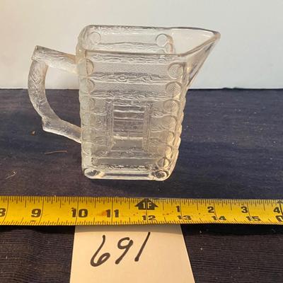 Vintage Log Cabin Syrup Pitcher