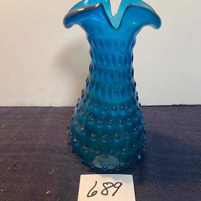 Vintage Hobnail Split Rim Vase