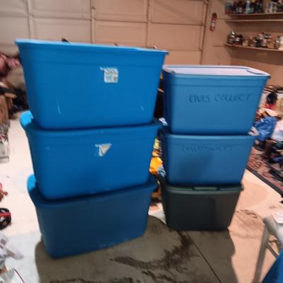 5 STORAGE TOTES