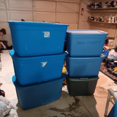 5 STORAGE TOTES