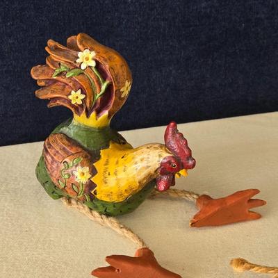 Ceramic Heart, Tile Art, and Sitting Rooster