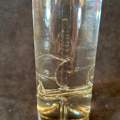 Lot 125. Decorative glass bottle with ship