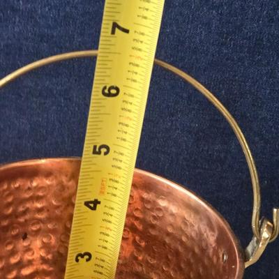 Vintage Hammered Copper Bucket
