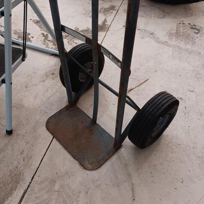 FURNITURE DOLLY AND A FOLDING STEP STOOL