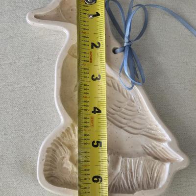 Pampered Chef Heart Mold and Ceramic Goose Mold