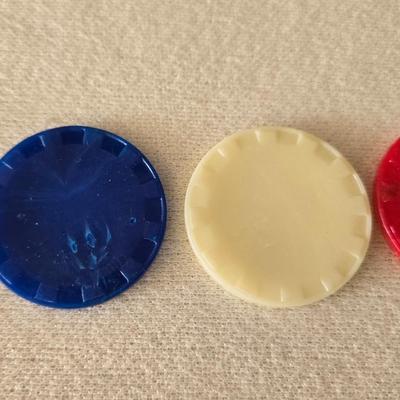 Vintage Poker Chips and Card Deco Coffee Mugs