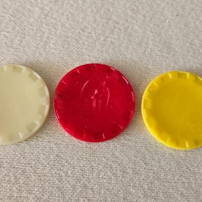 Vintage Poker Chips and Card Deco Coffee Mugs