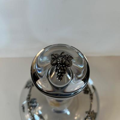 Lot 128. Wine Decanter with Grape Leaves
