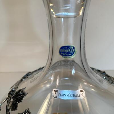 Lot 128. Wine Decanter with Grape Leaves