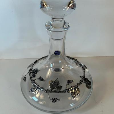 Lot 128. Wine Decanter with Grape Leaves