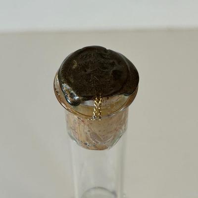 Lot 129. Decorative glass bottle with glass blown fish