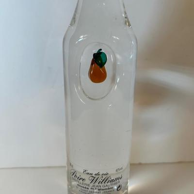 Lot 131 Decorative Pear Bottle w/glasses