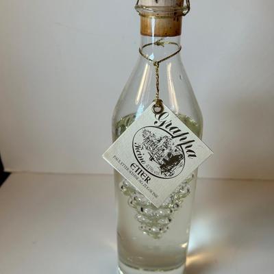 Lot 134. Decorative Bottle with grapes
